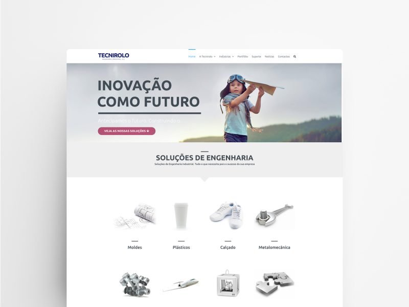 Web Design e Desenvolvimento Web - Tecnirolo, Engenharia Industrial | Web Designer - João Santos